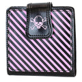 WSK401BK/PK SKULL STRIPE WALLET