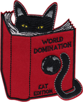 Patch - Black Cat - World Domination - Funny Plotting Kitty