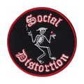 Patch - Social Distortion Skeleton Wine Glass Punk Rock Band