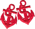 Patch - Anchor - Red With Rope - Set Of Two