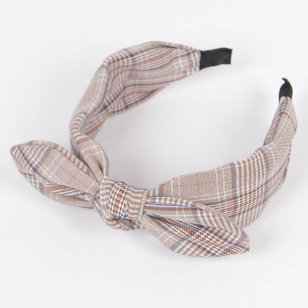 Plaid Braided Headband
