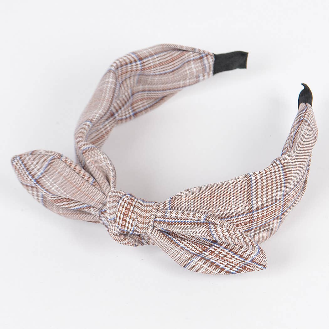 Plaid Braided Headband