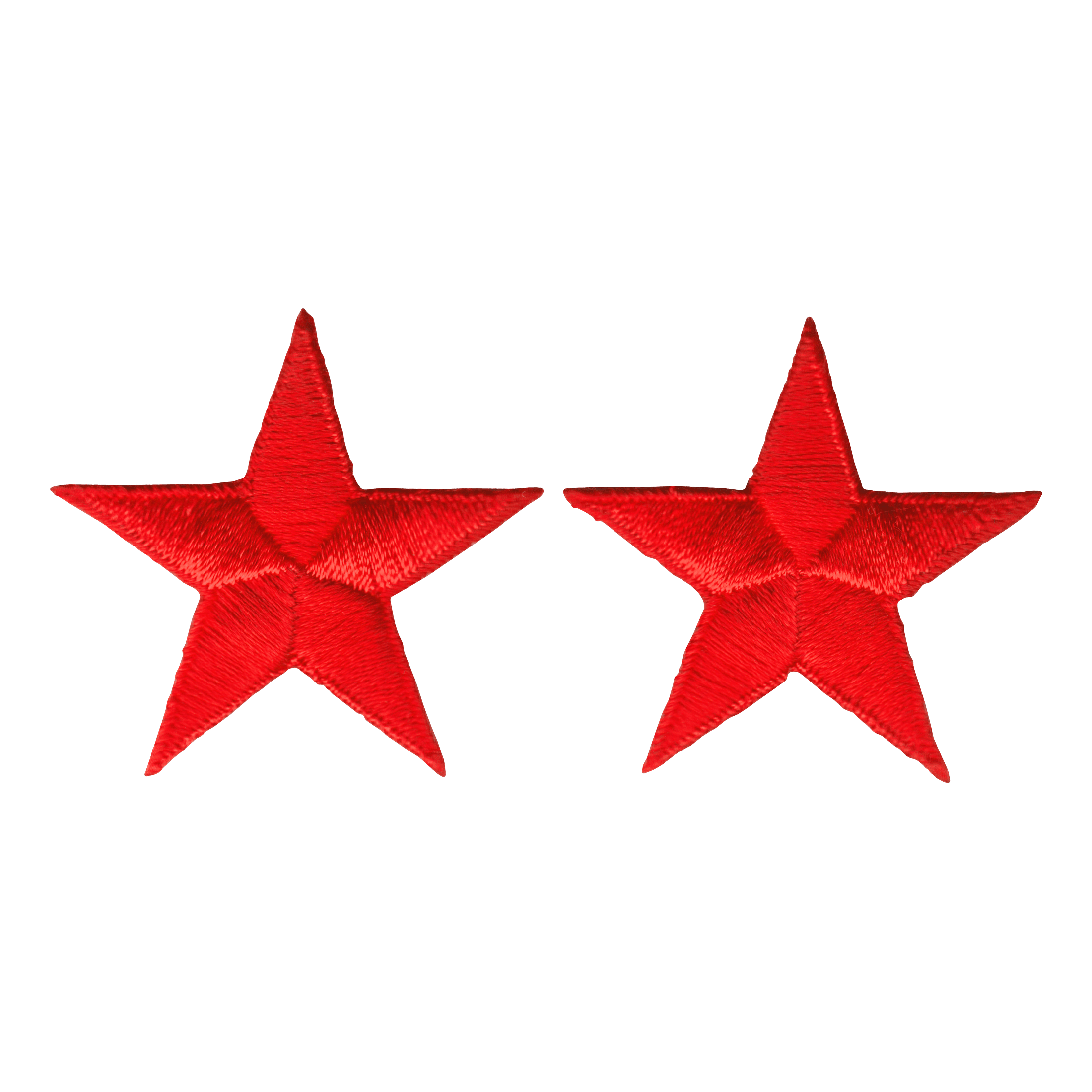 Set of 2 Patches - 1.63" Red Star Military Punk Rock Costume