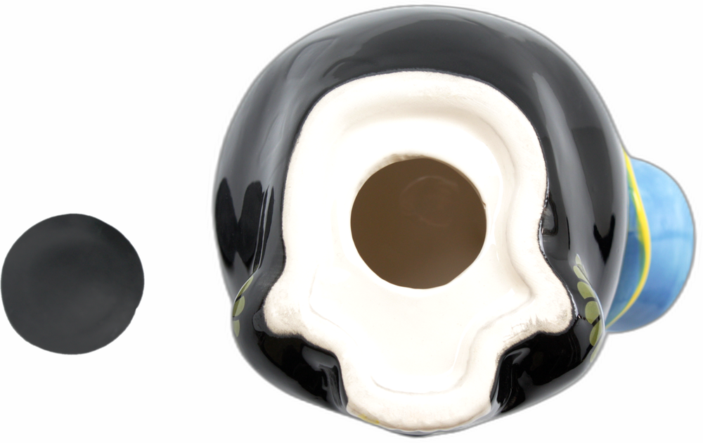Money Bank Sourpuss Ceramic Sugar Skull & Top Hat Rockabilly