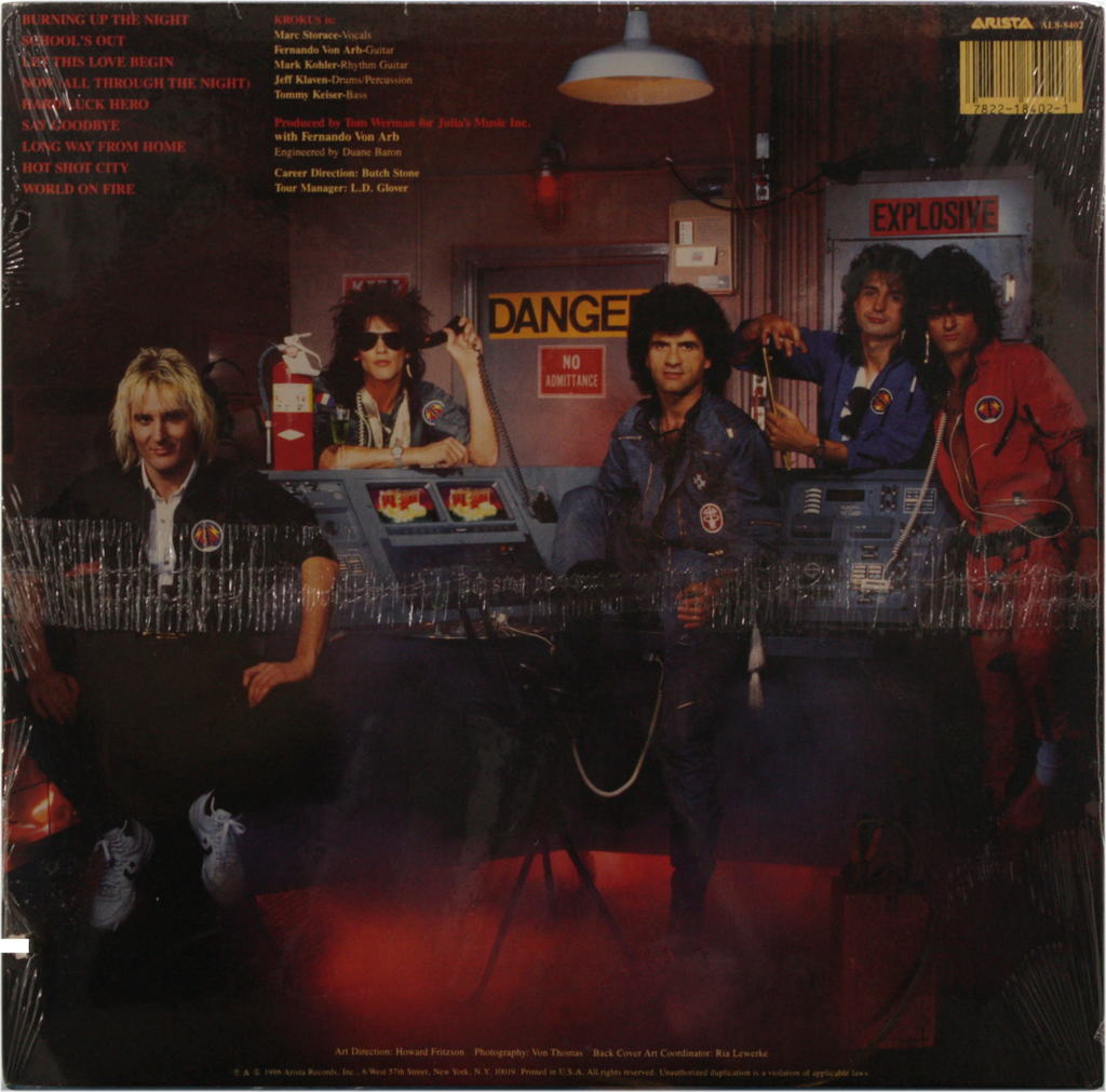 12" Vinyl LP Record - Krokus - Change Of Address Heavy Metal