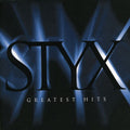 the album cover for Styx - STYX / Greatest Hits: Time Stands Still When It Sounds