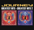 the album cover for Journey - Greatest Hits 1 and 2