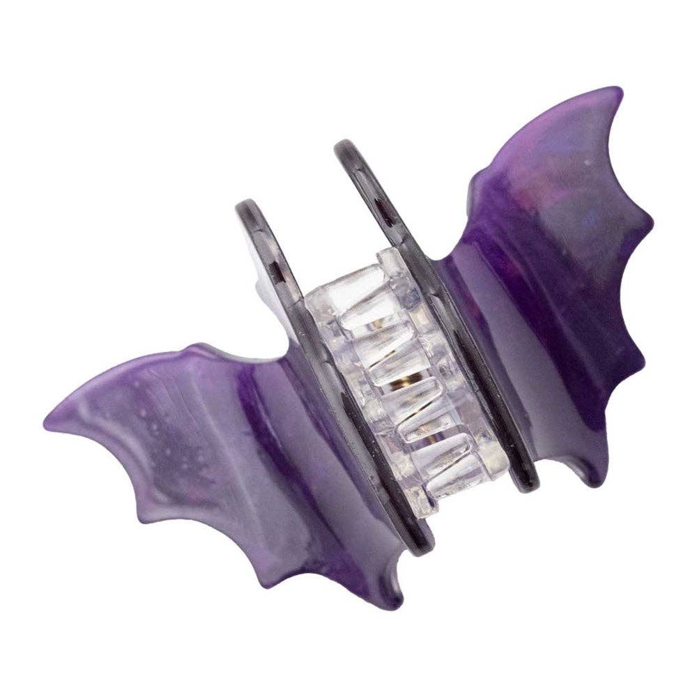 Bat Med Claw Clip Set Purple