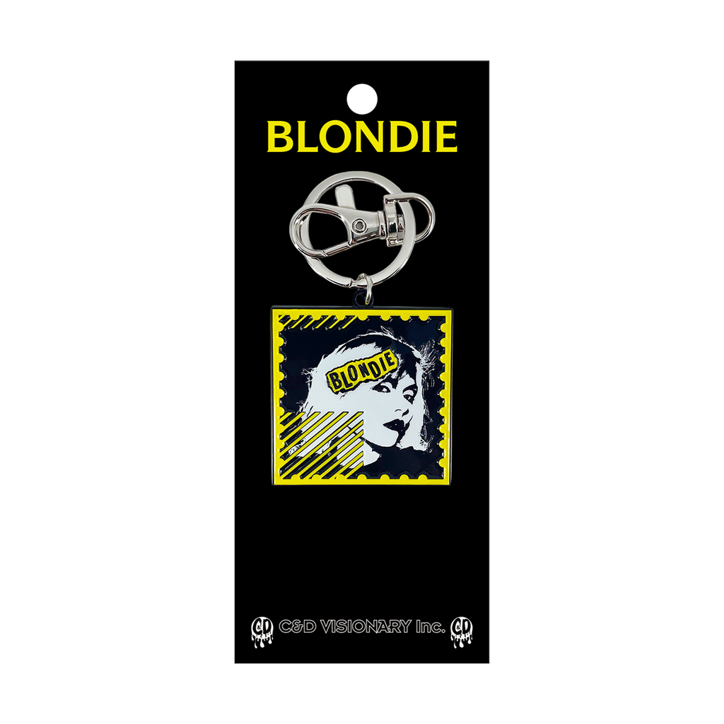Metal Keychain - Blondie Stamp 1980s New Wave Punk Music