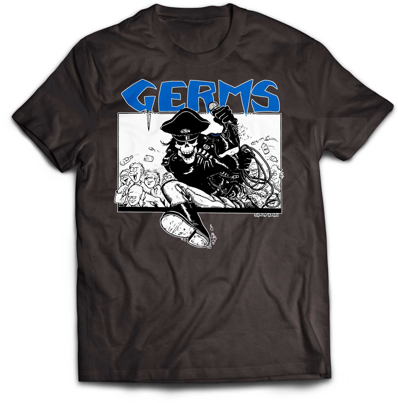 GERMS "FLEETWOOD" BLACK T-SHIRT