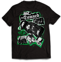 DAMNED: "SMASH IT UP COLLAGE" BLACK T-SHIRT