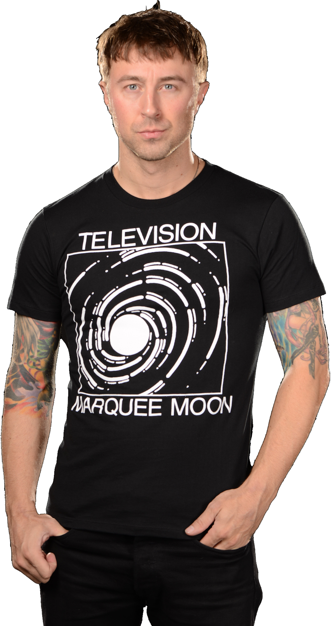 TELEVISION - "MARQUEE MOON" BLACK T-SHIRT
