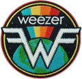 Patch - Weezer - Rainbow Earth Logo 3.13" 1990s Music Band