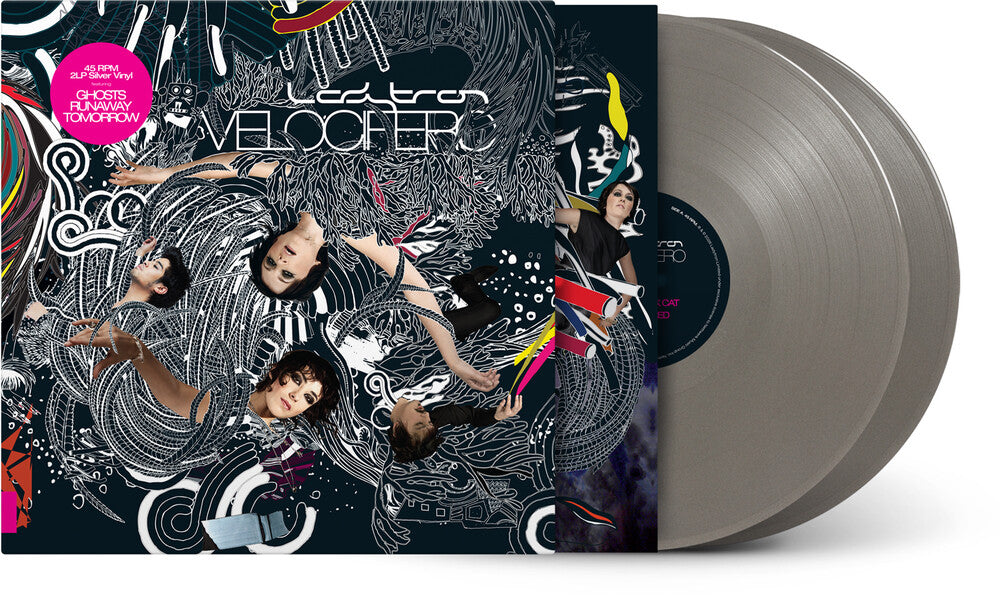 the album cover for Ladytron - Velocifero [Silver]