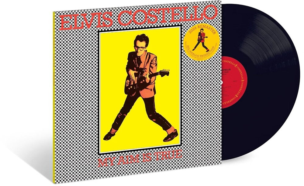 the album cover for Elvis Costello - My Aim Is True - 2026 Remaster [180g Black]