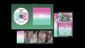 the album cover for LE SSERAFIM - 2nd Single Album 'Made My Night' [Mint Glow Clicker Keychain ver.]