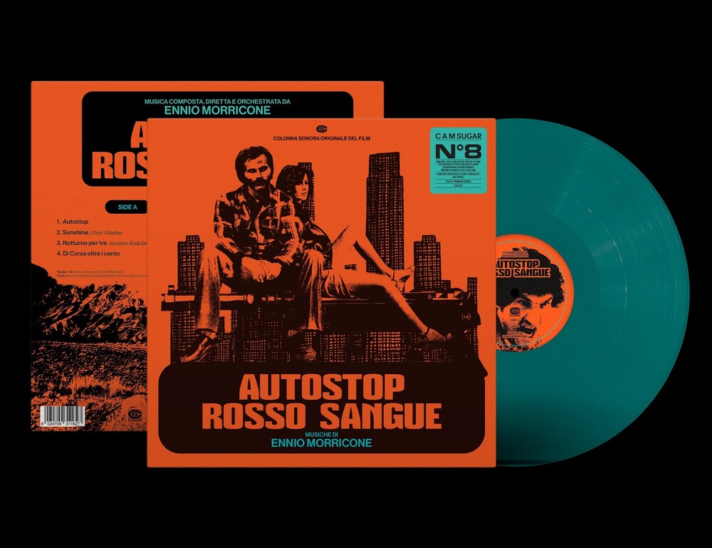 the album cover for Ennio Morricone - Autostop Rosso Sangue (Hitch-Hike) - O.S.T. [Cyan]