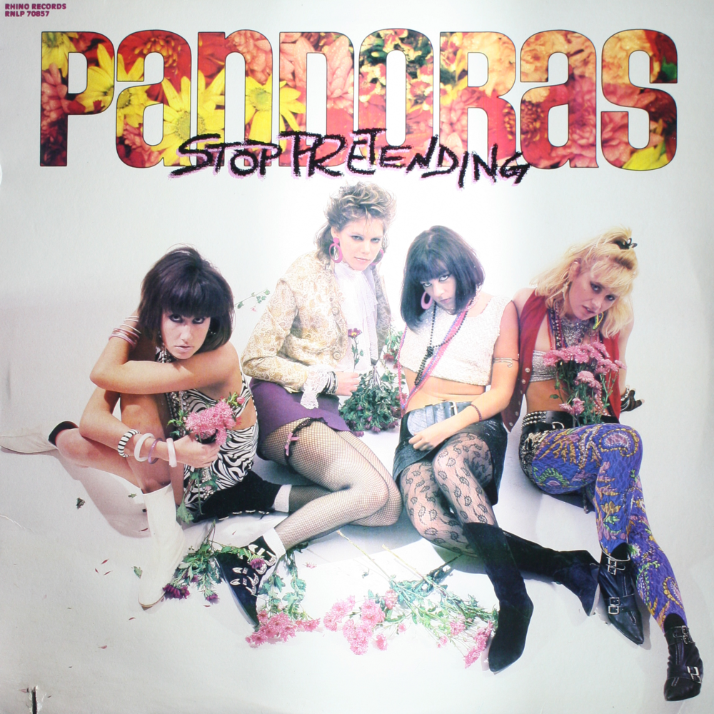 12" Vinyl LP Record - Pandoras - Stop Pretending Hard Rock