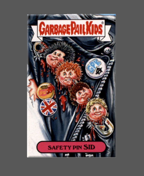 GARBAGE PAIL KIDS, Safety Sid, Magnet, Buttons, Sex Pistols