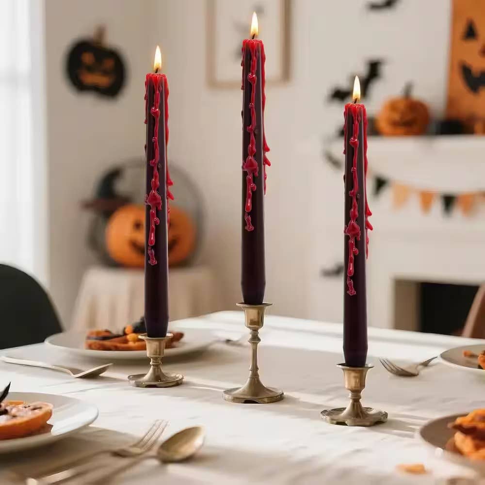 Candles - Vampire Blood Bleeding Set of 4 (10 in.)