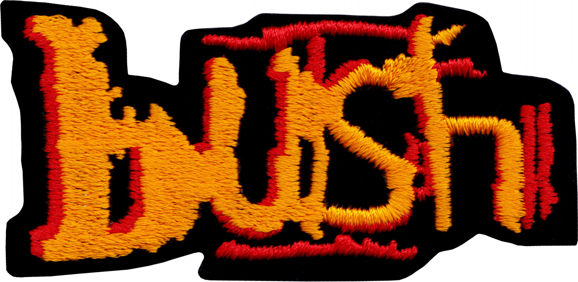 Patch - Bush - Red Orange Logo - Rock Music VINTAGE 1990s