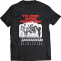 ROCKY HORROR PICTURE SHOW "CAST" GLOW IN THE DARK BLACK T-SHIRT