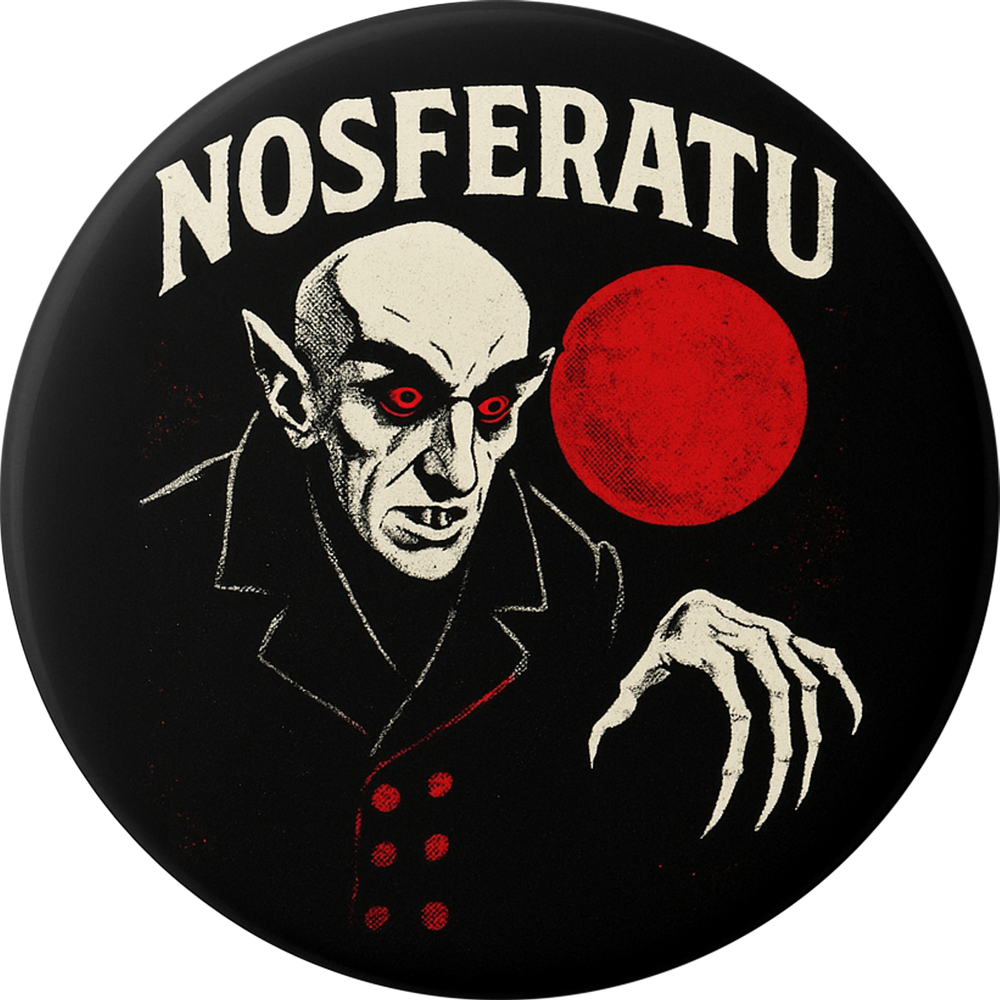 Compact Mirror - Nosferatu With Red Moon