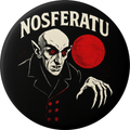 Compact Mirror - Nosferatu With Red Moon