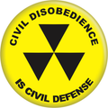Pin-on Button - 1.5 Inch - "Civil Disobedience..."