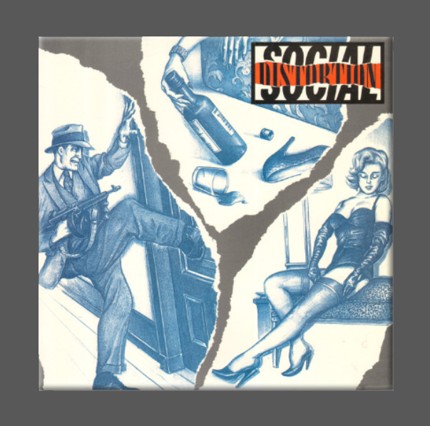 SOCIAL DISTORTION, Magnet, Button, SELF TITLED