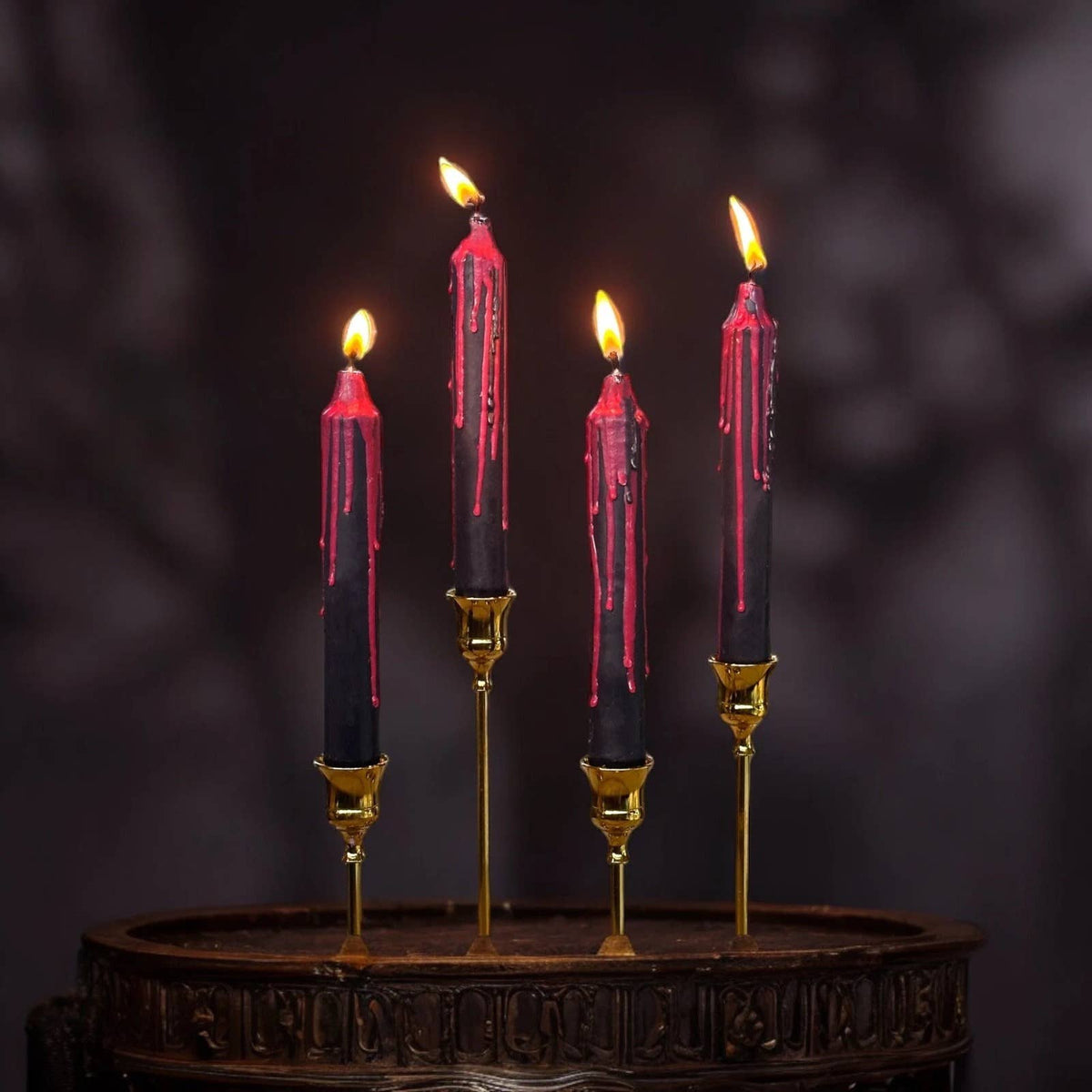 Candles - Vampire Blood Bleeding Set of 4 (10 in.)
