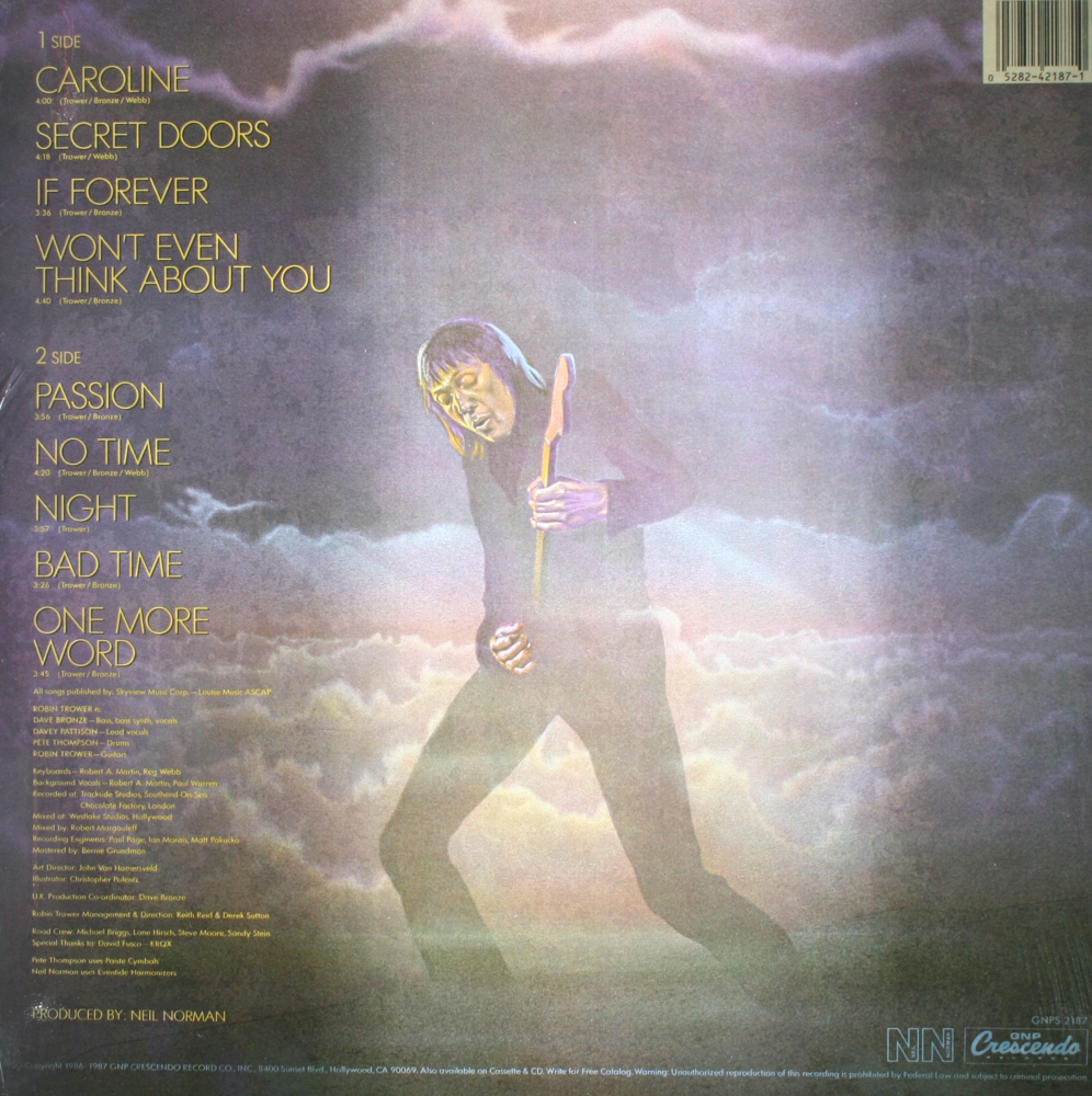12" Vinyl LP Record - Robin Trower - Passion Blues Hard Rock
