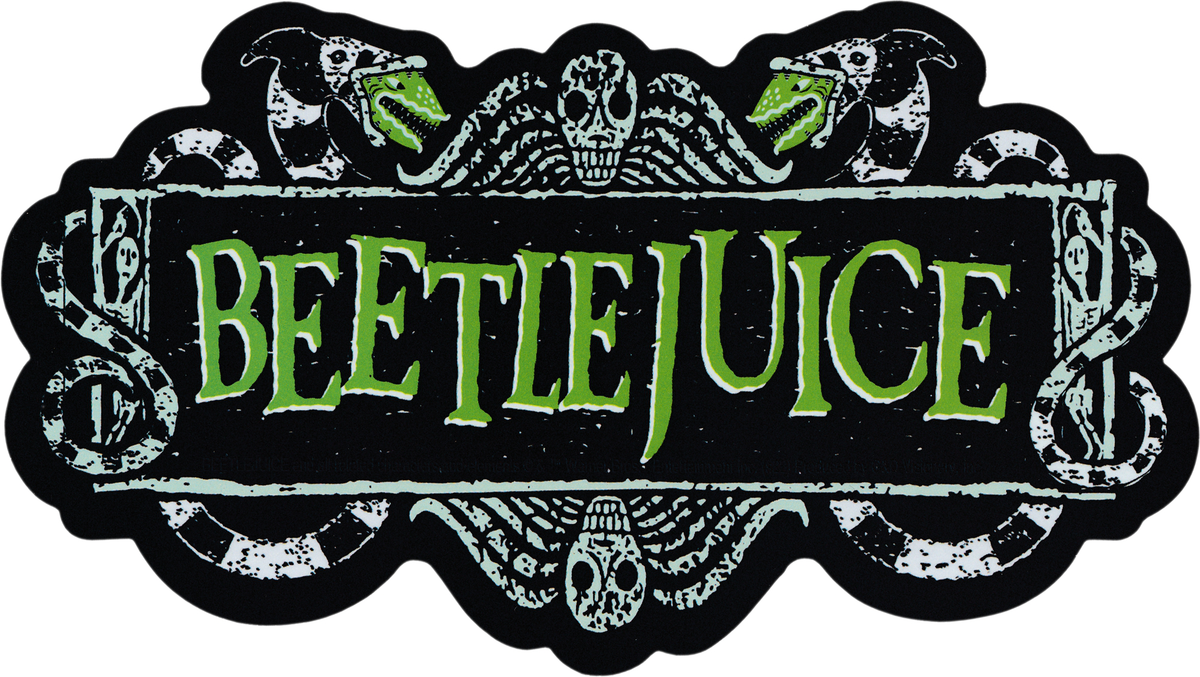 Sticker - Beetlejuice Logo - 1980s Comedy Horror Movie Funny