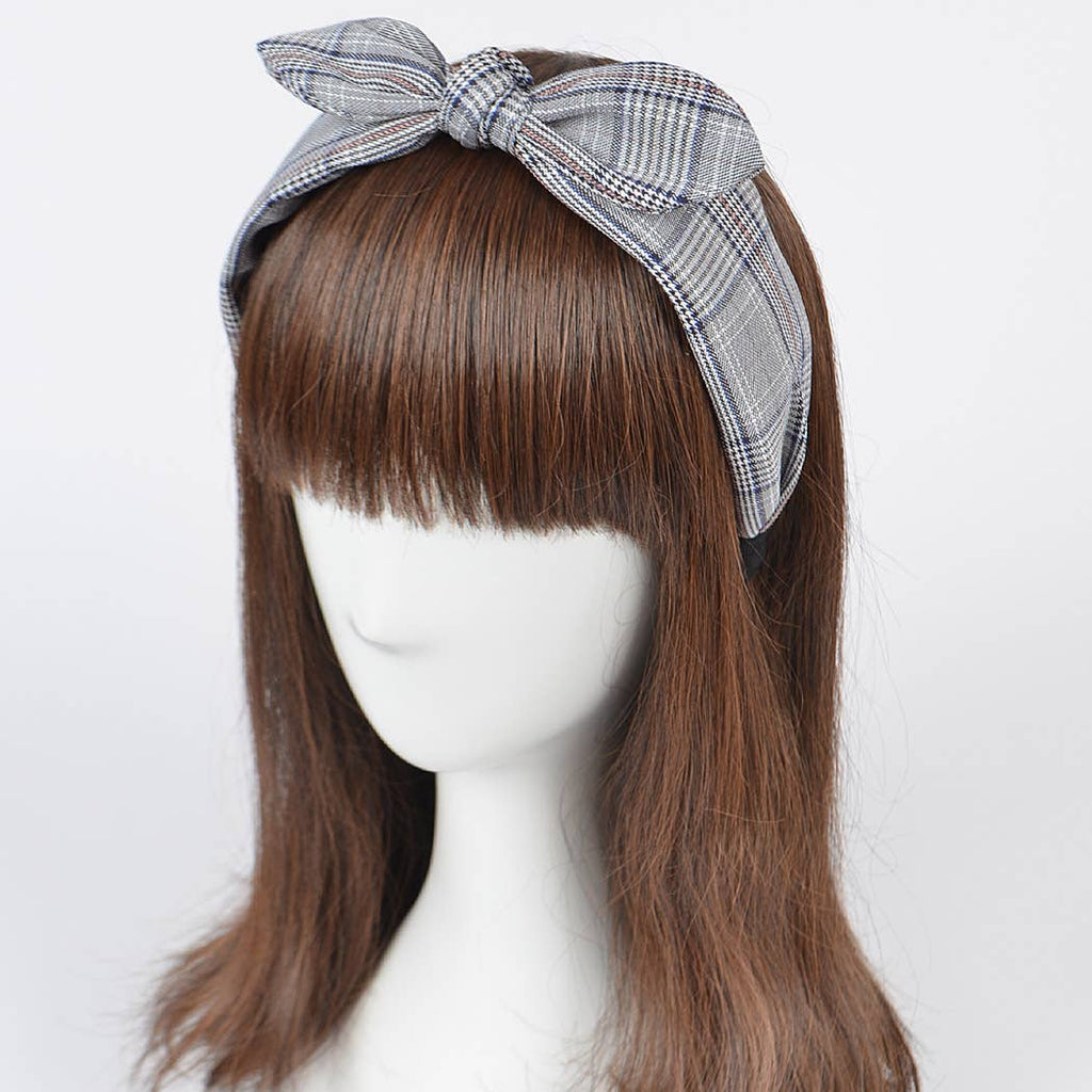 Plaid Braided Headband