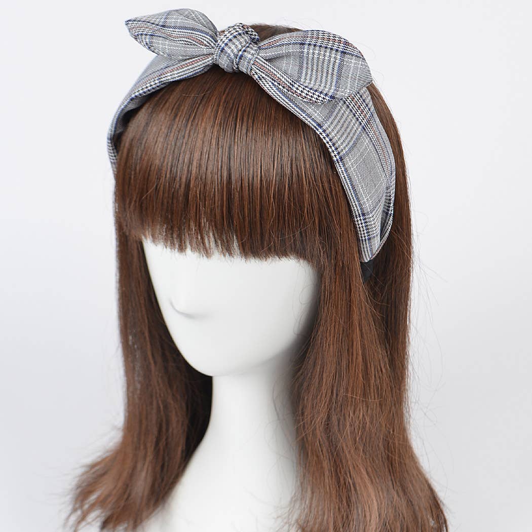 Plaid Braided Headband