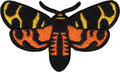 Patch - Moth - Black, Orange And Yellow