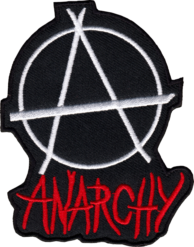Patch - Anarchy Symbol & Logo - Punk Rock Political - 3.75”