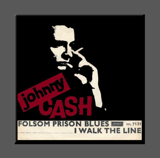 JOHNNY CASH, Magnet, Button, I WALK THE LINE