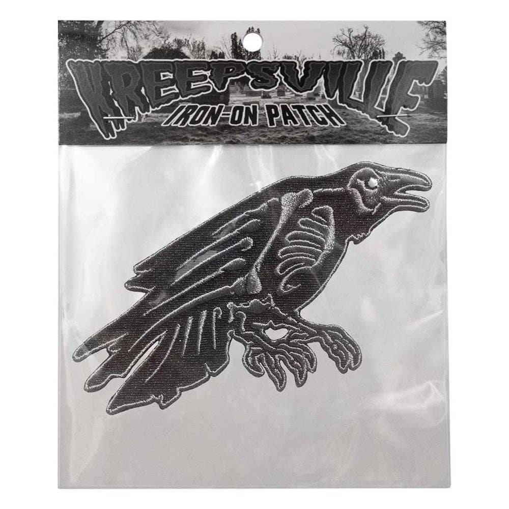 Skelli Bones Raven Patch