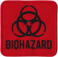 Patch - Red & Black Biohazard Sci-Fi Warning Nuclear Horror