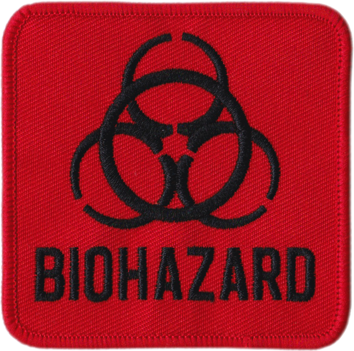 Patch - Red & Black Biohazard Sci-Fi Warning Nuclear Horror