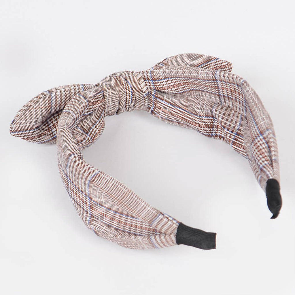 Plaid Braided Headband
