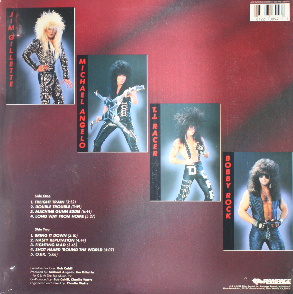 12" Vinyl LP Record- Nitro O.F.R. Speed Glam Metal Hard Rock