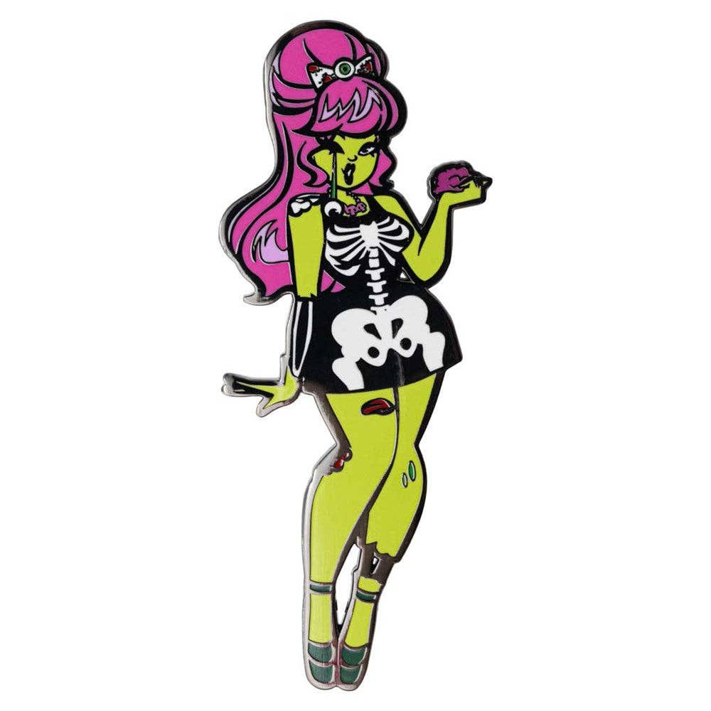 Zombabe Girl Standing Enamel Pin