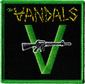 Patch - The Vandals - "V" Gun Logo - Punk Rock Music Band