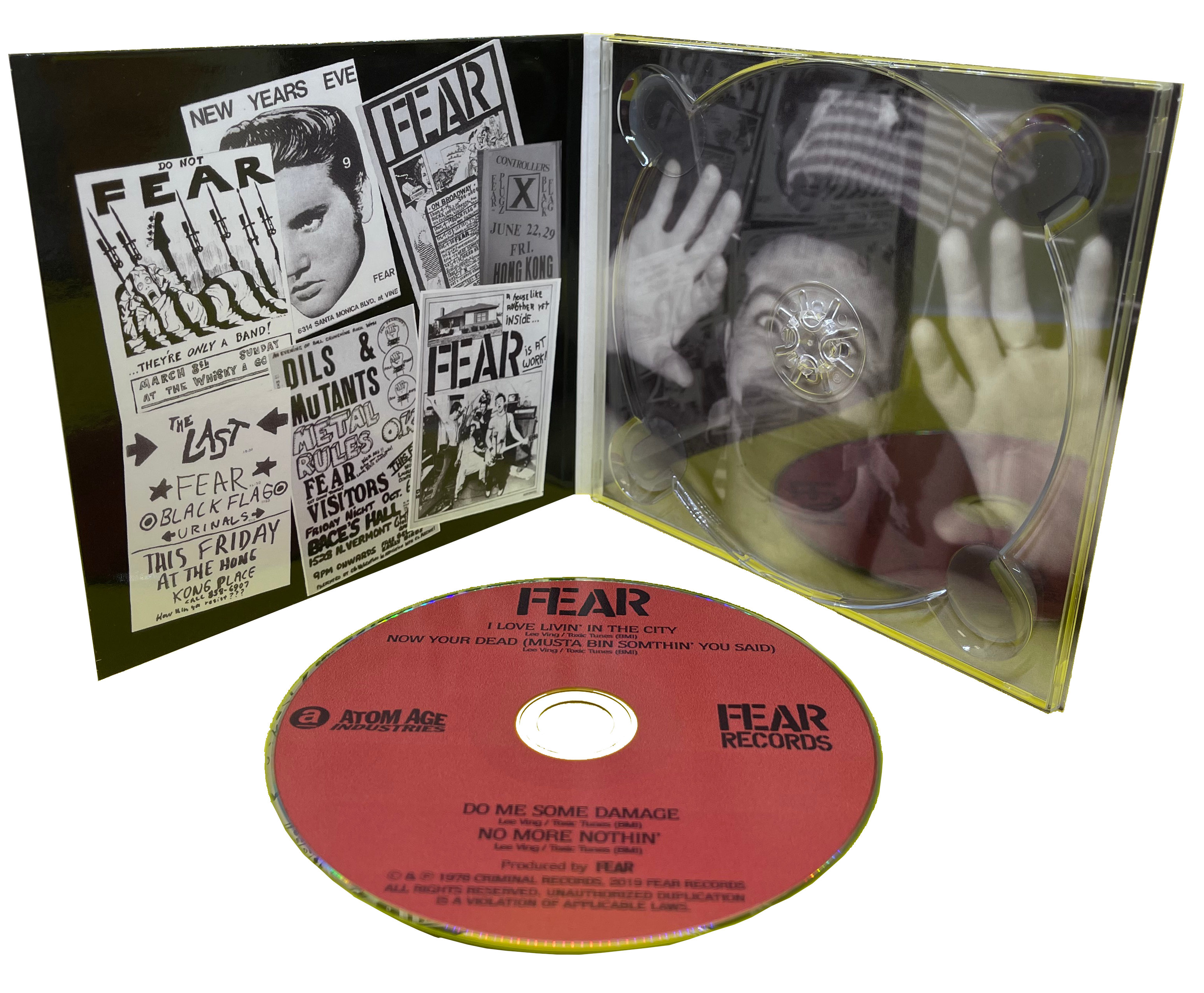 FEAR "I LOVE LIVING IN THE CITY" EP COMPACT DISC