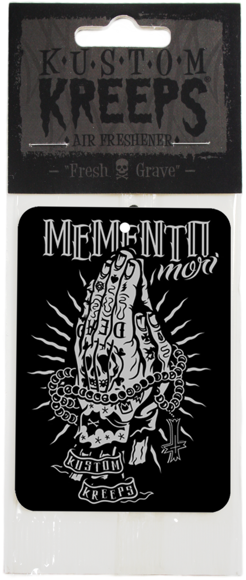 Air Freshener Sourpuss Kreeps Memento Mori Leather Scented