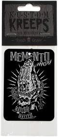 Air Freshener Sourpuss Kreeps Memento Mori Leather Scented