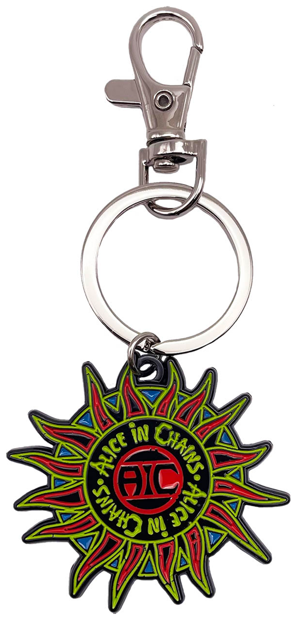 Metal Keychain - Alice In Chains Sun 1990s Grunge Music Band