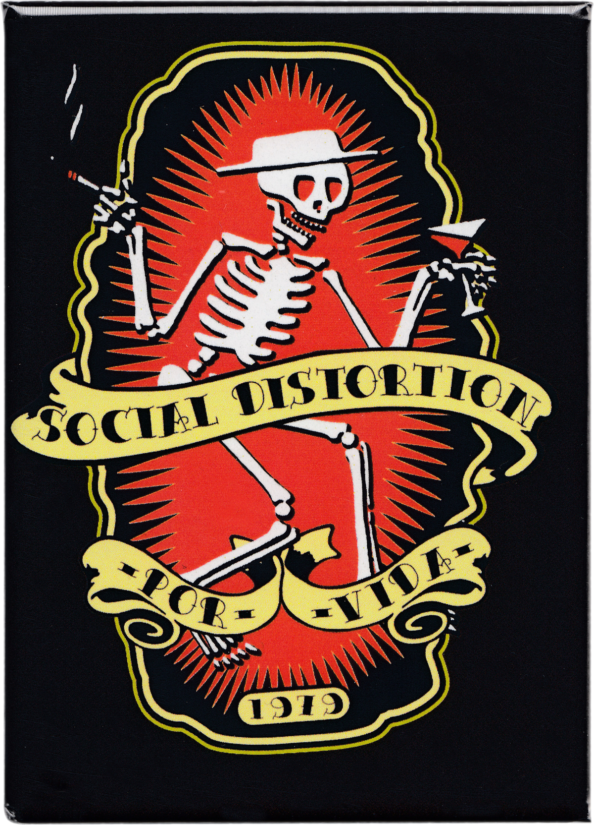 Magnet - Social Distortion Por Vida 1979 Skeleton Punk Band